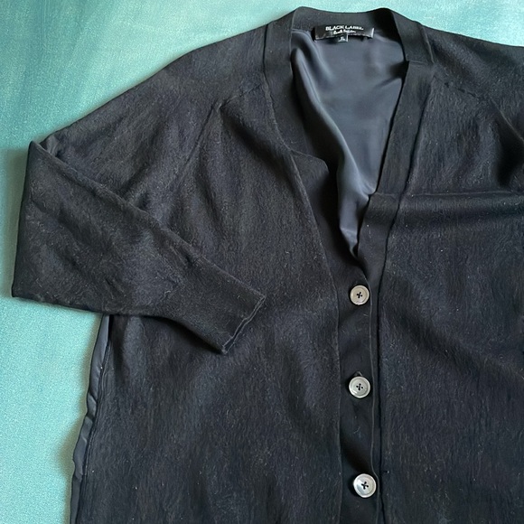 Paul Smith Black Label Wool Knit Cardigan with Silk Back - Picture 7 of 14